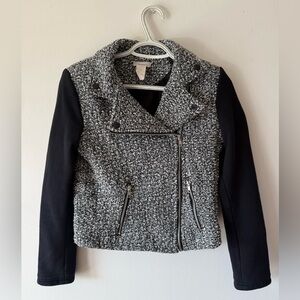 Black and White Tweed Jacket
